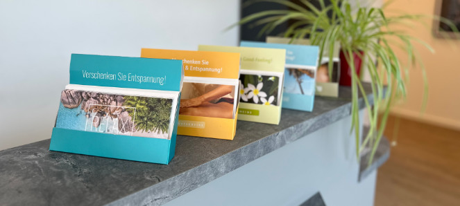 Leistung Geschenkgutscheine